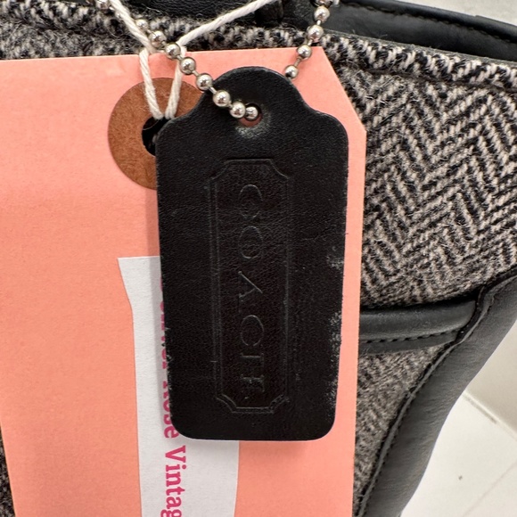 Vintage Coach Black Bleecker Tweed Satchel Style Number 6126 circa 1999 - Picture 4 of 9